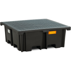 PE lovilna posoda 400/4 400 l s pocinkano rešetko