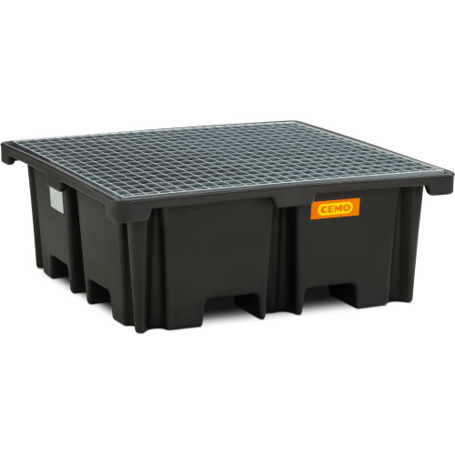 PE lovilna posoda 400/4 400 l s pocinkano rešetko