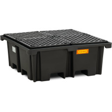 PE lovilna posoda 400/4 400 l s PE rešetko