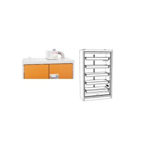 Ognjevarna omara PROline 12/20 tip 90, 5 izvlečnih predalov, rumena vrata