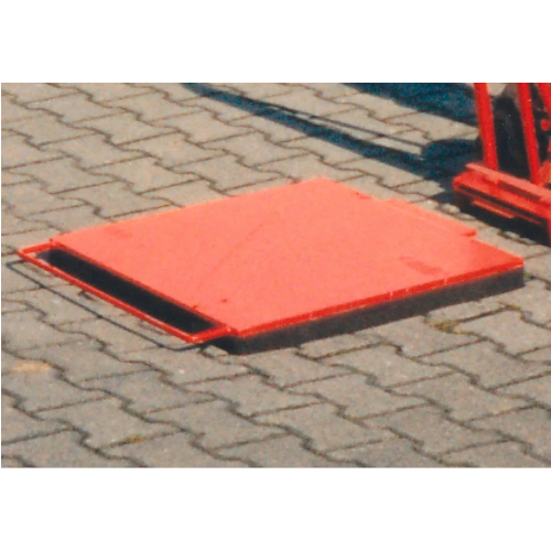 Jeklen kanalski pokrov, povozni, 625 x 625 mm