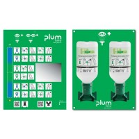 Očesna urgentna postaja za izpiranje oči, 2 x 500 ml fiziološke raztopine v plastenki