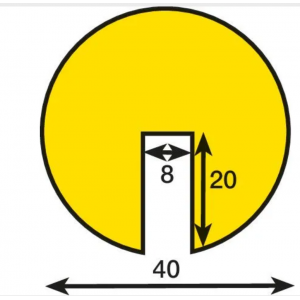 Zaščita robov, tip B, na pripenjanje, dolžina 5 m