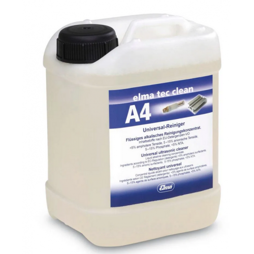Čistilo elma tec clean A4 za ultrazvočne naprave, alkalno, koncentrat, 10 litrov