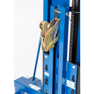 Servo dvigalo sodov, prijemalo sodov, jekleni sodi 60 do 200 l, široko podvozje, višina dviga 0-1390 mm