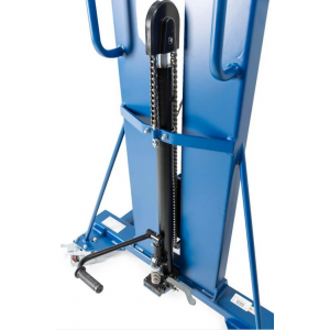 Servo dvigalo sodov, prijemalo sodov, jekleni sodi 60 do 200 l, široko podvozje, višina dviga 0-1390 mm