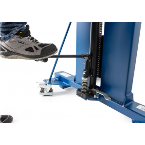 Servo dvigalo sodov, prijemalo sodov, jekleni sodi 60 do 200 l, široko podvozje, višina dviga 0-1390 mm