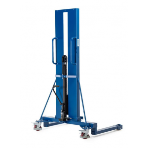 Servo dvigalo sodov, prijemalo sodov, jekleni sodi 60 do 200 l, široko podvozje, višina dviga 0-1390 mm