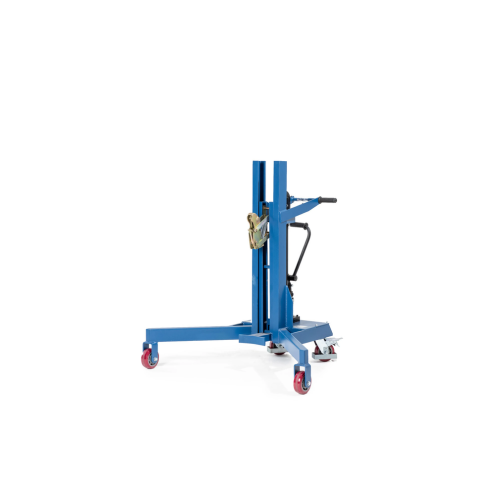 Dvigalo za sode Servo Eco, prijemalo za sode, 200-l jekleni sodi, podvozje na V, višina dviga 0–485 mm