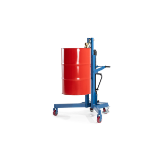 Dvigalo za sode Servo Eco, prijemalo za sode, 200-l jekleni sodi, podvozje na V, višina dviga 0–485 mm