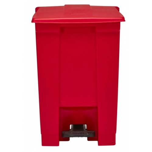Posoda za smeti iz polietilena (PE), s samozapiralnim pokrovom, prostornina 68 l, rdeča