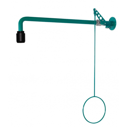 Varnostna prha za telo, zelena, kemično odporna praškasto lakirana, stenska montaža, BR 082 085 / 75L