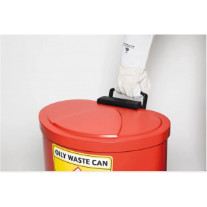 20 l varnostna zbiralna posoda, nerjaveče jeklo, z dušilnim pokrovom