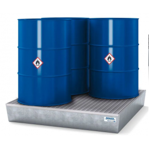 Lovilna posoda classic-line za 4 sode, pocinkana, z rešetko, 1236x1210x190