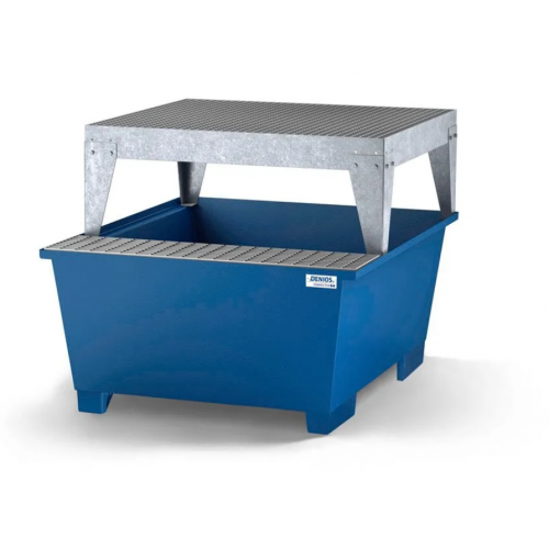 Lovilna posoda classic-line za 1 IBC, barvana, stojalo in površina za polnjenje