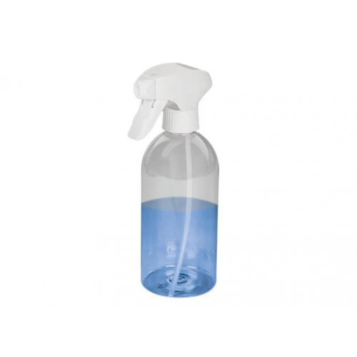 Steklenice za razprševanje iz PET, z nastavljivim nastavkom za razprševanje (PP), okrogle, 500 ml, 10 kosov