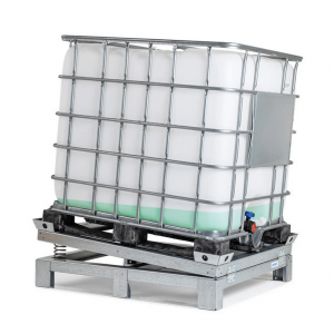 Naprava za enostavno in optimizirano praznjenje 800/1000-litrskih IBC zabojnikov