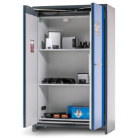 asecos omara SafeStore-Pro za shranjevanje li-ion baterij, 3 police, Š 1200 mm