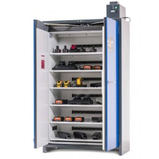 Asecos polnilna omara za litij-ionske baterije SmartStore Pro-Connect, 6 polic, Š 1200 mm