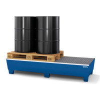 Lovilna posoda za 3 x 200 l sod, barvana, z rešetko, 815x2010x355