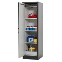 Ognjevarna omara, 30 min, asecos tip 30-63 L, 3 police, antracit/siva, Basis-Line