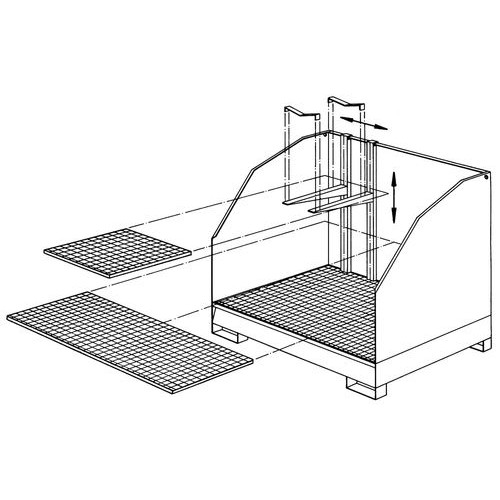 Nosilci za police (1 par) za obešanje polic