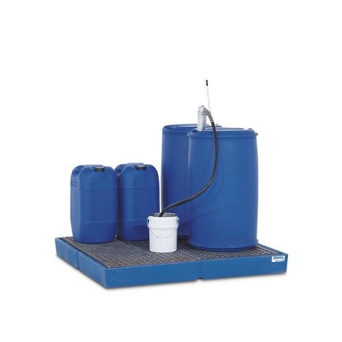 Lovilna posoda classic-line za 4 sode, s pocinkano rešetko, 1500x1500x150