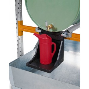 Držalo za majhne posode iz polietilena (PE), za vodoravno shranjene sode