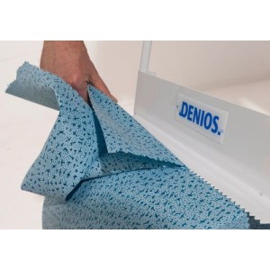 Trpežne čistilne krpe za večkratno uporabo, uporabne kot mokri robčki, 1 zvitek, modre barve