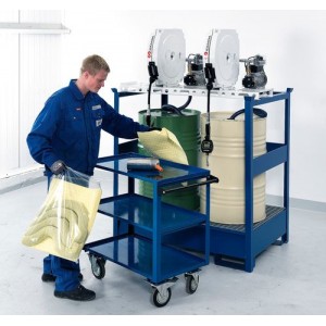 DENSORB komplet za ukrepanje ob razlitju, v torbi z vpojnimi podlogami in kačami univerzalna izvedba