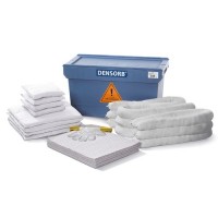 DENSORB komplet veziv za ukrepanje ob razlitju olja, v transportni škatli