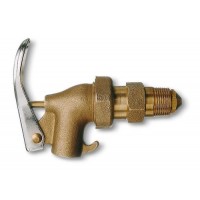 Samozapiralna medeninasta pipa 3/4"