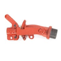 Pipa iz sive litine z medeninasto zapiralno ploščico, 3/4 col navoj