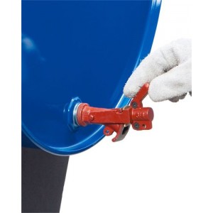 Pipa iz sive litine z medeninasto zapiralno ploščico, 3/4 col navoj