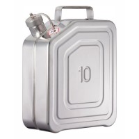 Posoda iz nerjavečega jekla z navojnim pokrovom in varnostnim ventilom, 10 litrov