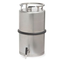 Varnostna posoda iz nerjavečega jekla, s pipo 3/4", 25 litrov