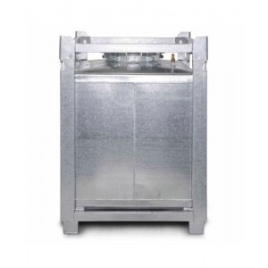 ASF zabojnik, enostenski, 1000 l, vroče cinkano