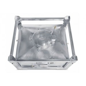 ASF zabojnik, enostenski, 1000 l, vroče cinkano