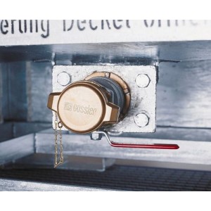 ASF zabojnik s talnim iztokom, 800 l, vroče cinkano