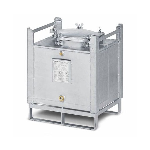 ASF zabojnik, dvojna stena, 100 l, vroče cinkano