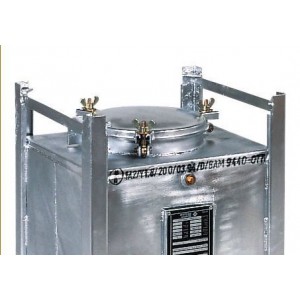 ASF zabojnik, dvojna stena, 100 l, vroče cinkano