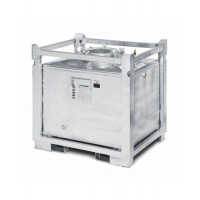 ASF zabojnik, dvostenski, 1000 l, vroče cinkano