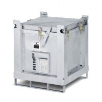 ASP zabojnik za zbiranje in transport, 240 l, vroče cinkano