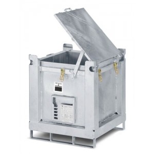 ASP zabojnik za zbiranje in transport, 240 l, vroče cinkano