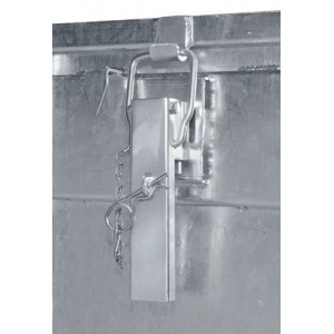 ASP zabojnik za zbiranje in transport, 600 l, vroče cinkano