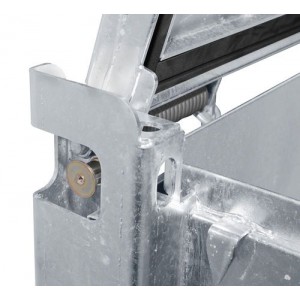 ASP zabojnik za zbiranje in transport, 240 l, vroče cinkano