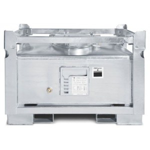 ASF zabojnik, dvostenski, 445 l, vroče cinkano