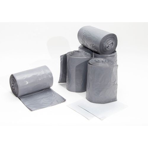 Plastične vrečke za smeti, sive (1 paket = 100 kosov)