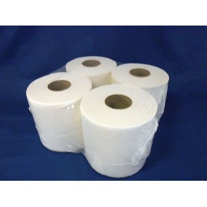 Visoko vpojna čistilna krpa iz celuloze, posebno mehka in voluminozna, bela, 4 zvitki