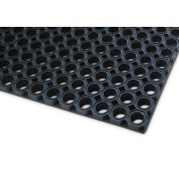 Zunanja podloga za umazanijo OM 10.15 iz naravne gume, debeline 23 mm, 100 x 150 cm, črna